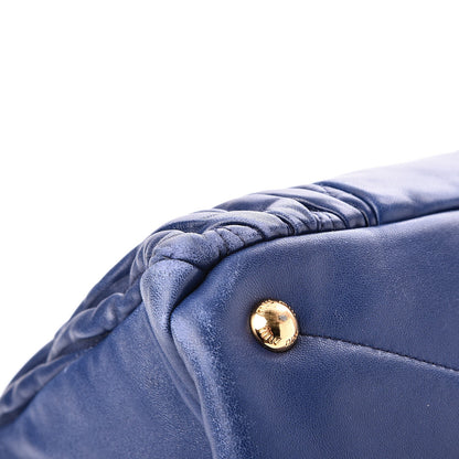 Miu Miu Nappa Matelasse Tote Blue 13 of 14