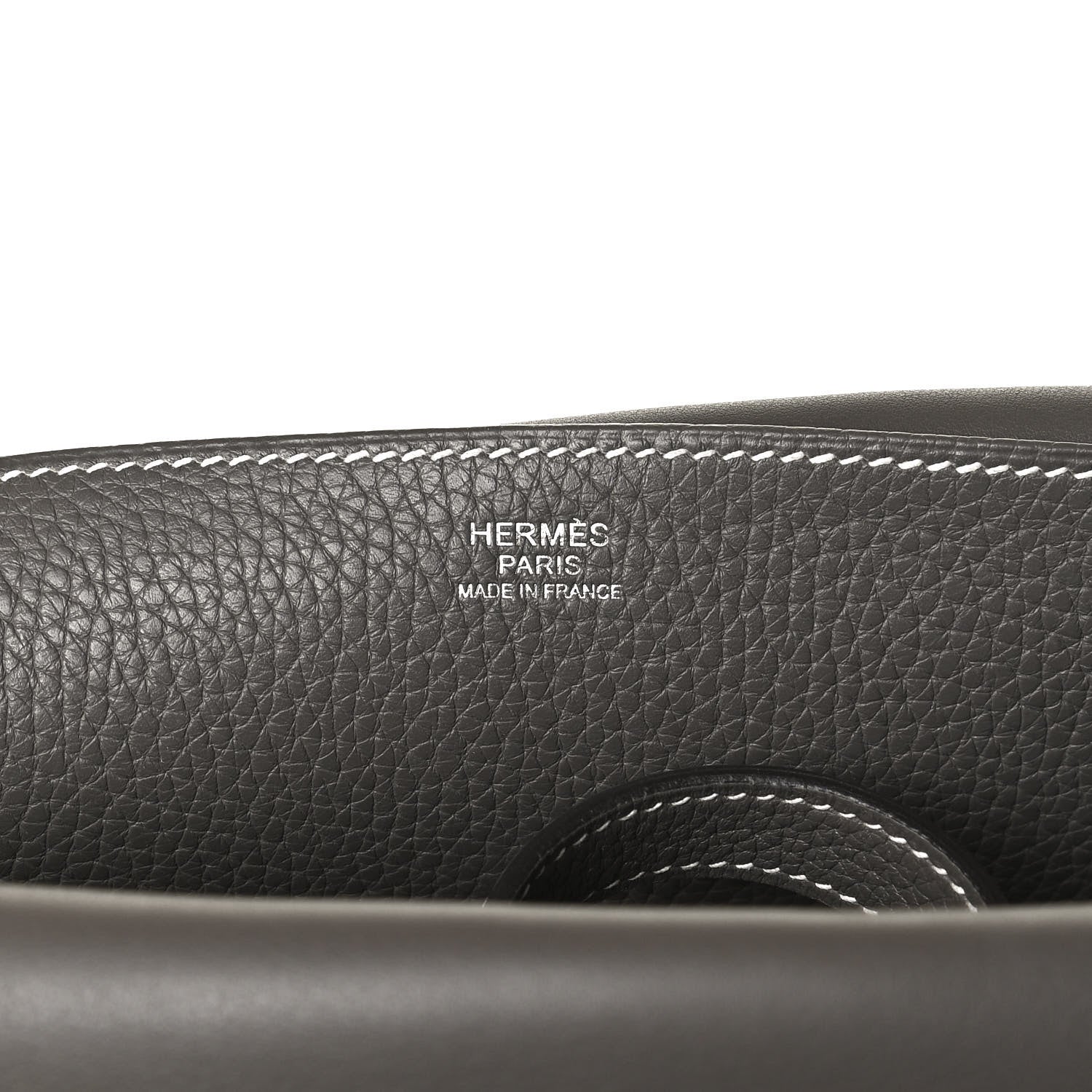 Hermes Taurillon Clemence Halzan 31 GM Etain 6 of 12
