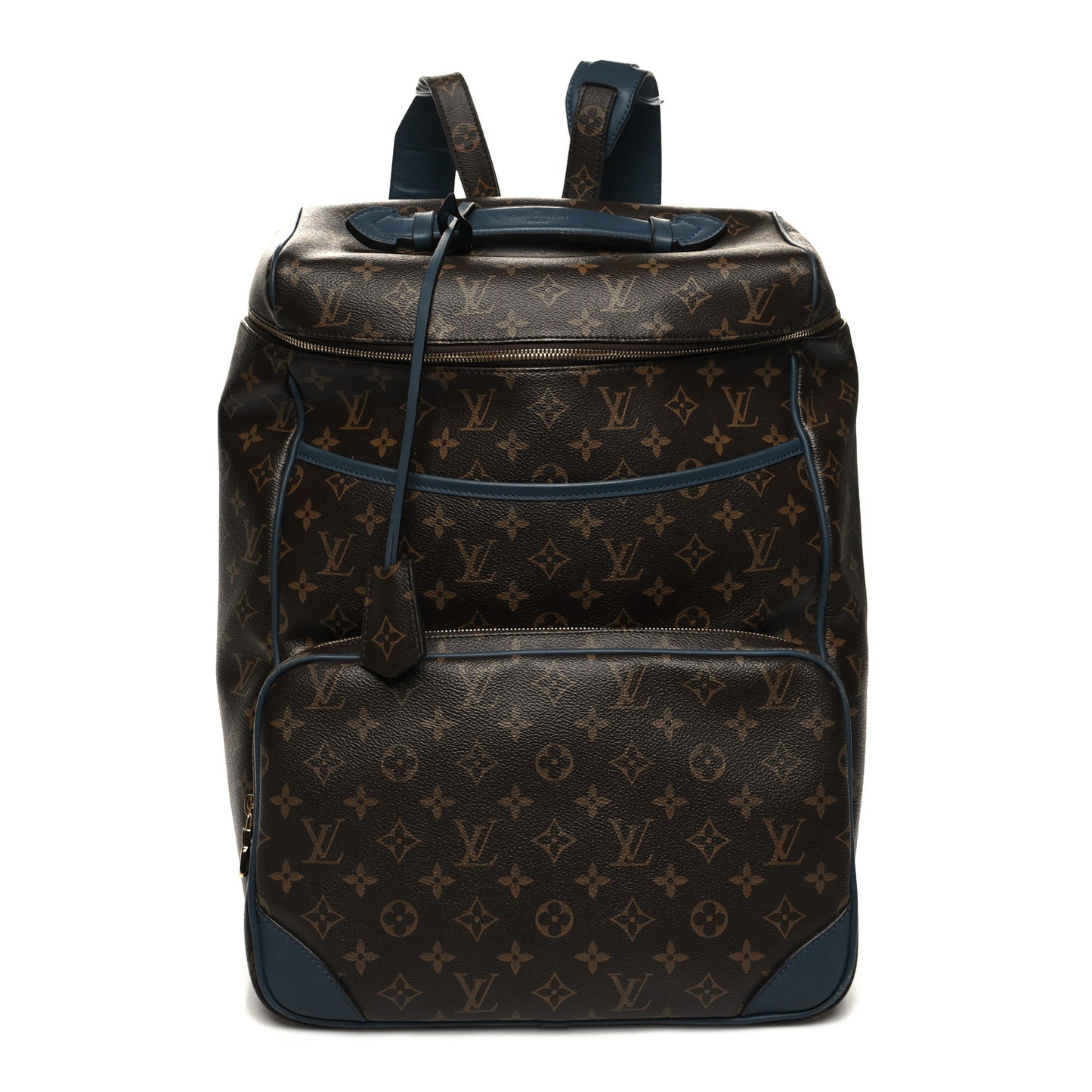 Monogram Cuir Slate Backpack Blue