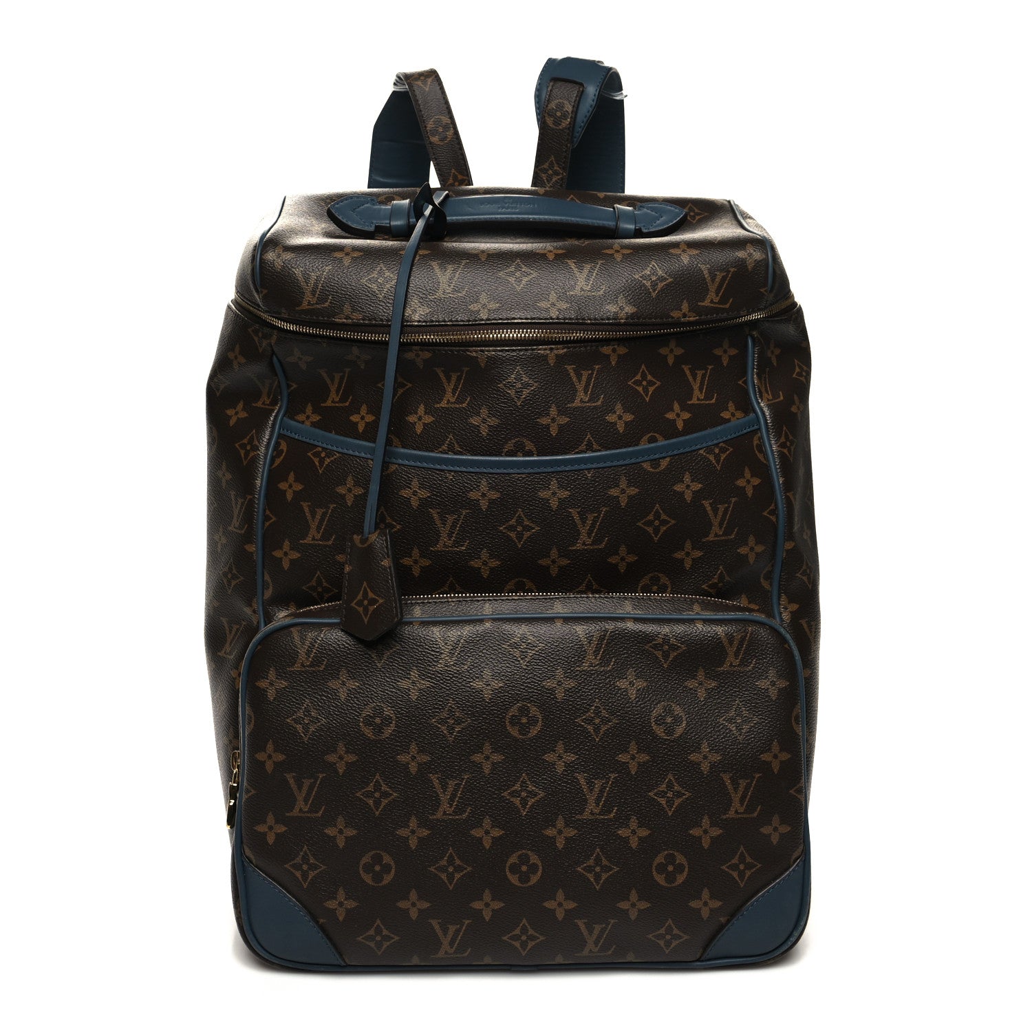 Louis Vuitton Monogram Cuir Slate Backpack Blue 1 of 11