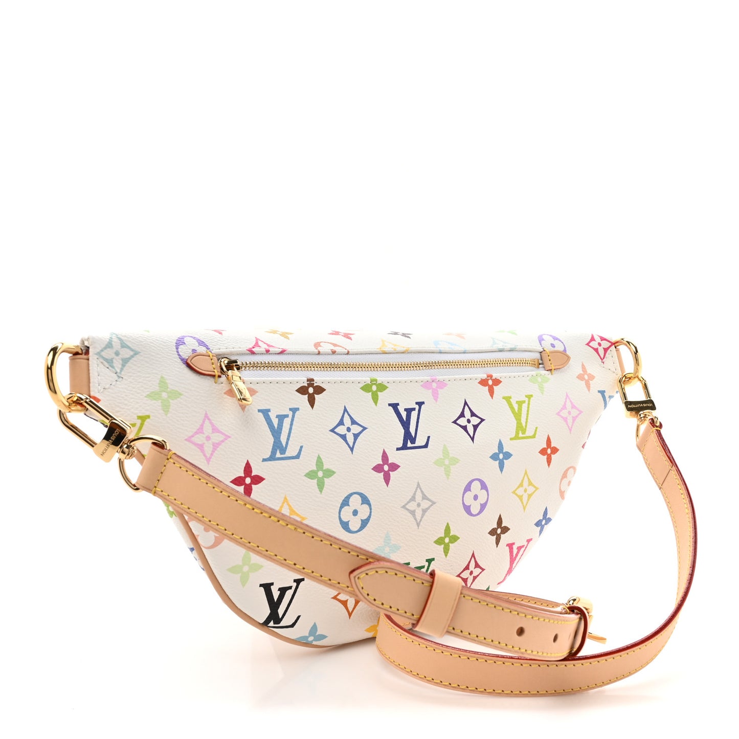 LV X TM Monogram Multicolor High Rise Bumbag White