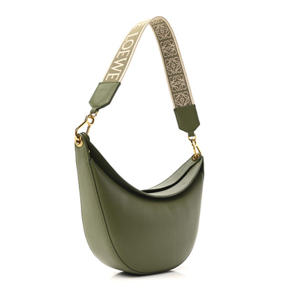 Loewe Satin Calfskin Jacquard Small Luna Bag Avocado Green 3 of 9