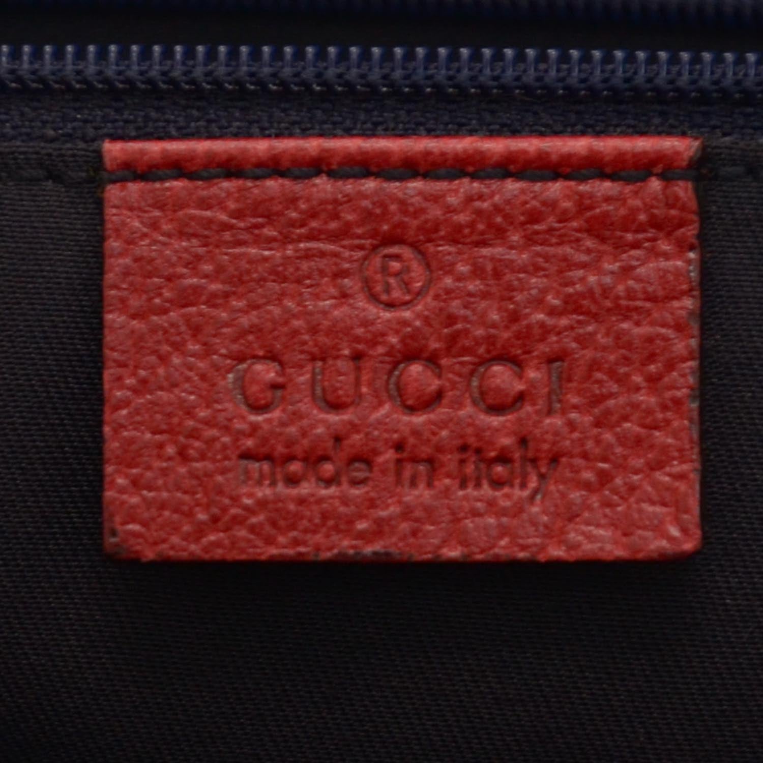 Gucci Monogram Work Tote Navy Red 5 of 8