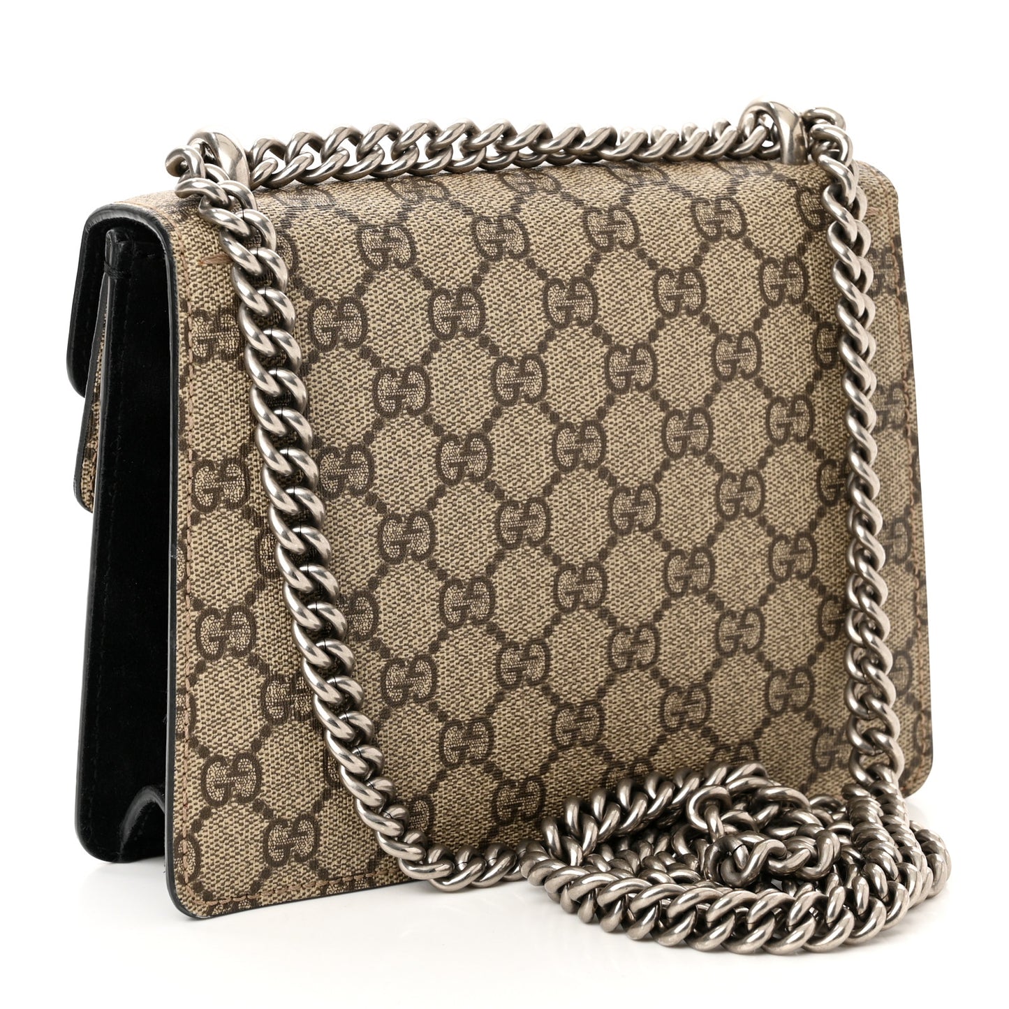 GG Supreme Monogram Mini Dionysus Shoulder Bag Black