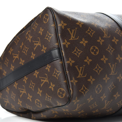 Louis Vuitton Monogram Macassar Keepall Bandouliere 45 6 of 9