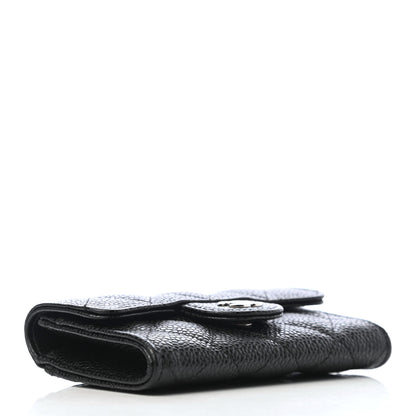 Chanel Caviar Quilted Flap Card Holder Black 4 of 9