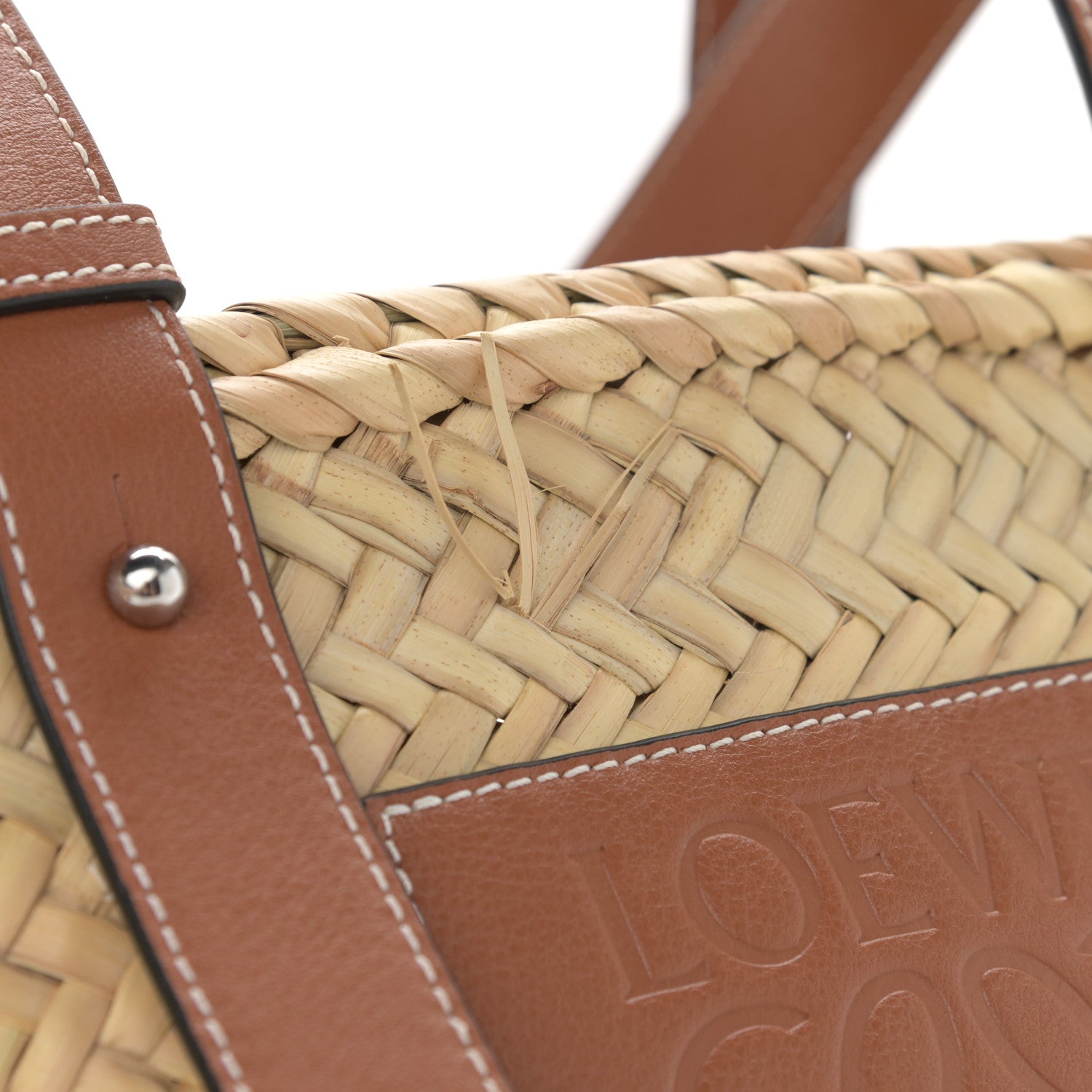 Loewe Raffia Small Basket Tote Bag Natural Tan 11 of 11