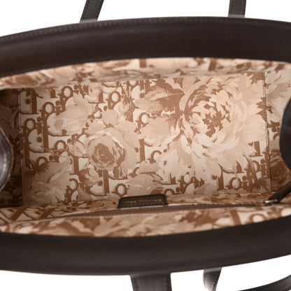 Christian Dior Calfskin Frame Satchel Brown 5 of 13