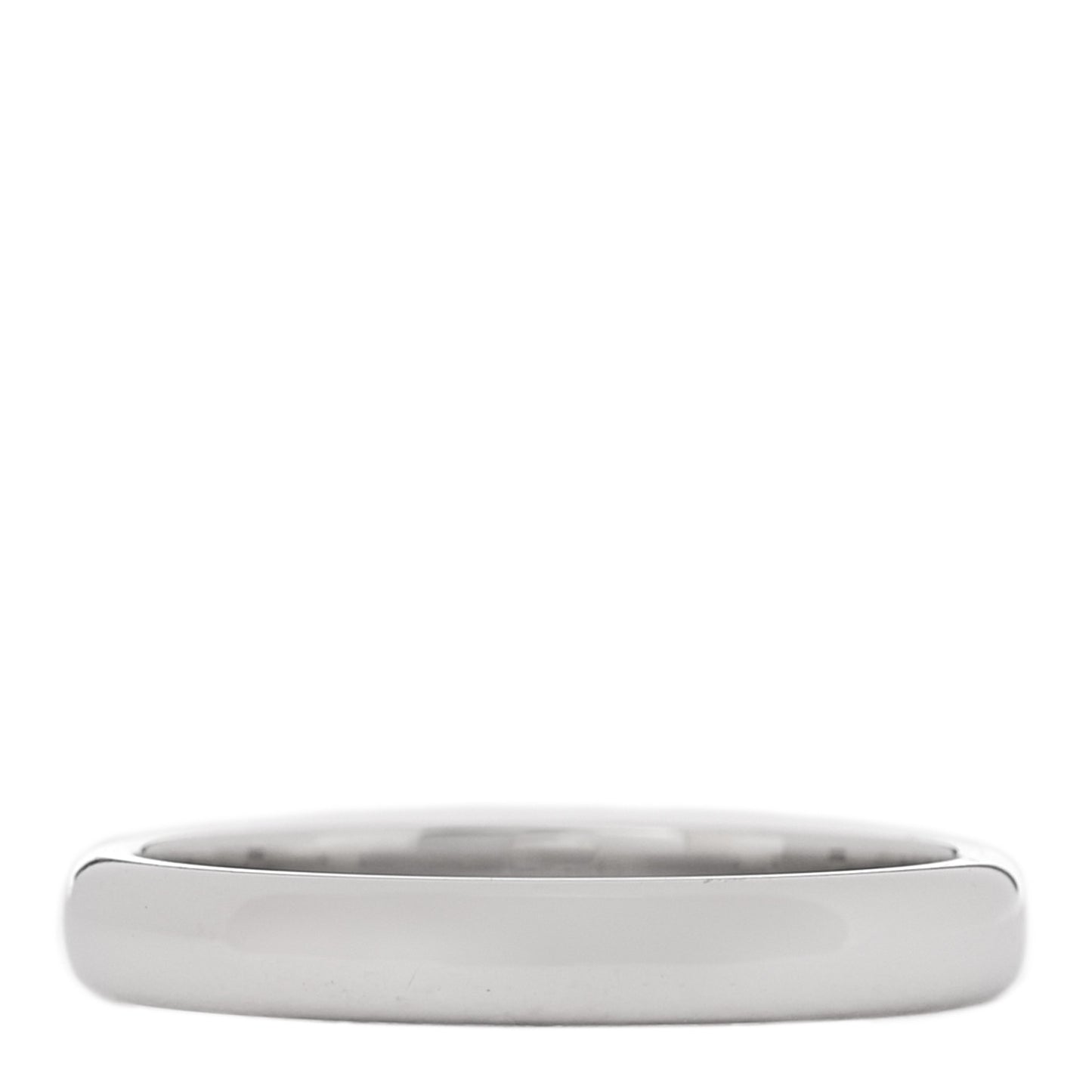 Platinum 3mm Logo Band Ring 54 7