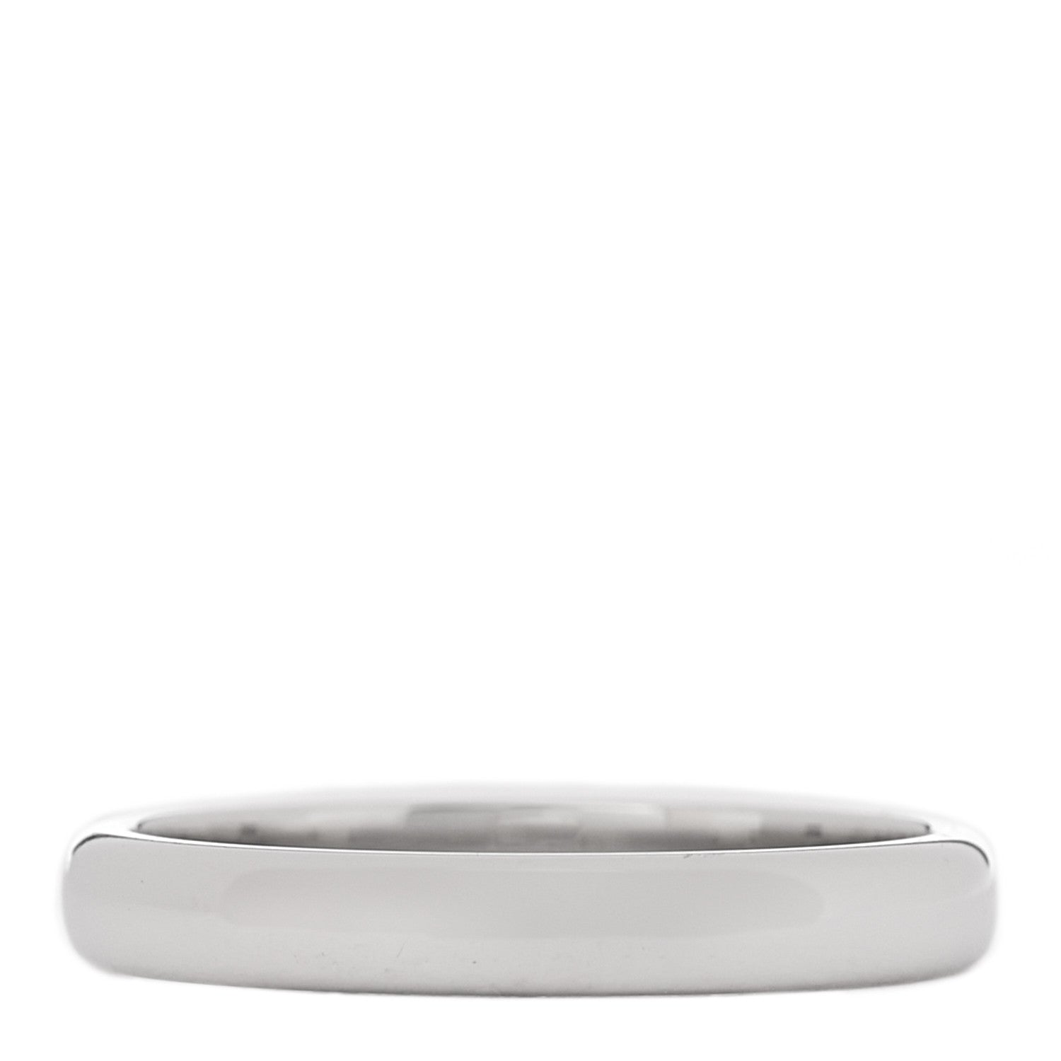 Tiffany Platinum 3mm Logo Band Ring 54 7 3 of 5