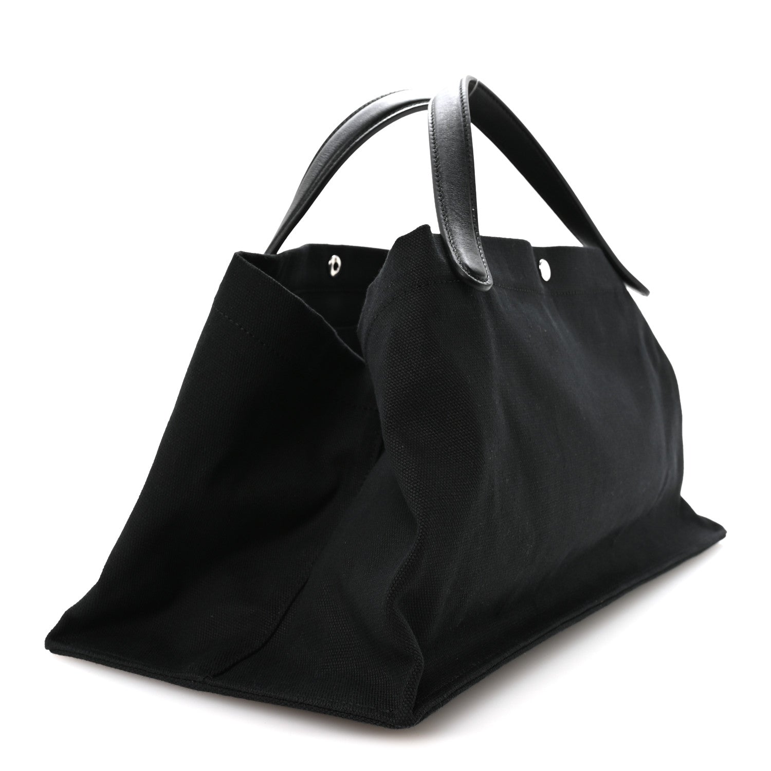 The Row Cotton Twill East West Idaho Tote Black 3 of 9