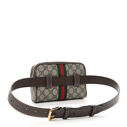 Gucci GG Supreme Monogram Web Small Ophidia Belt Bag 85 34 Dark Brown 3 of 10