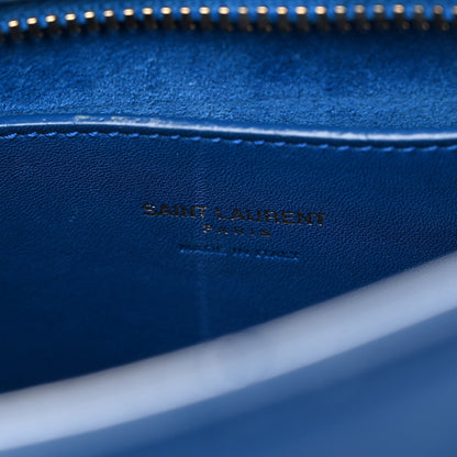 Saint Laurent Calfskin Monogram Baby Cabas Blue 6 of 12