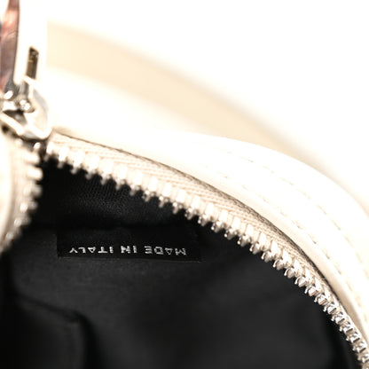 Miu Miu Vitello Soft Calfskin Crystal Embellished Solitaire Camera Bag White 7 of 10