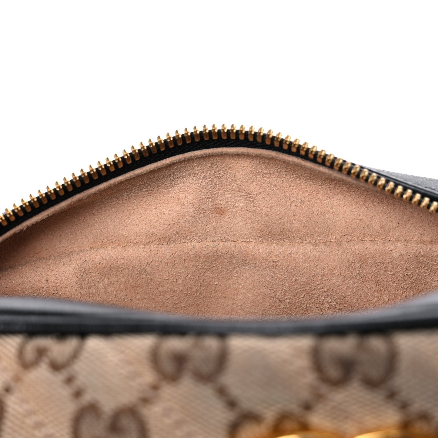 Monogram Matelasse Diagonal Small GG Marmont Chain Shoulder Bag Beige Black