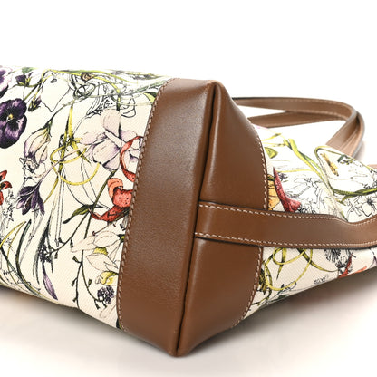 Gucci Canvas Flora Infinity Medium Craft Tote White Multicolor Acero 11 of 12