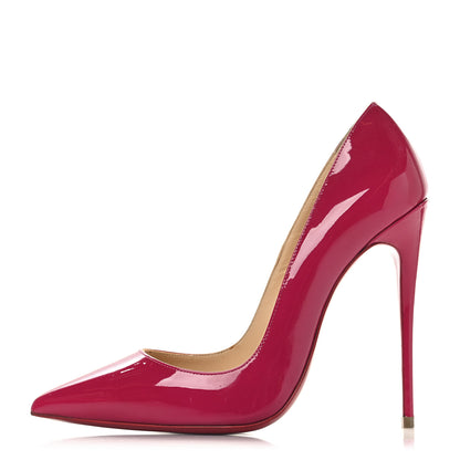 Christian Louboutin Patent So Kate 120 Pumps 37.5 Ultra Rose 1 of 10