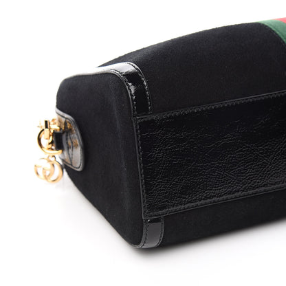 Gucci Suede Patent GG Web Medium Ophidia Boston Black 8 of 10