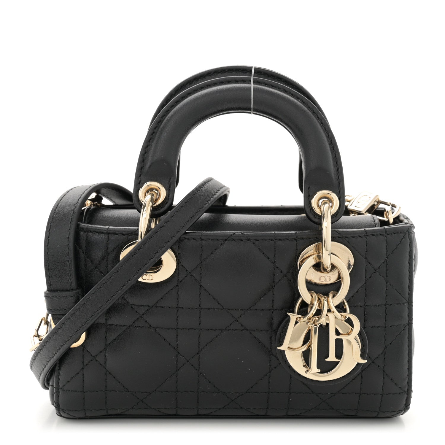 Christian Dior Lambskin Cannage Micro Lady D-Joy Black 1 of 13