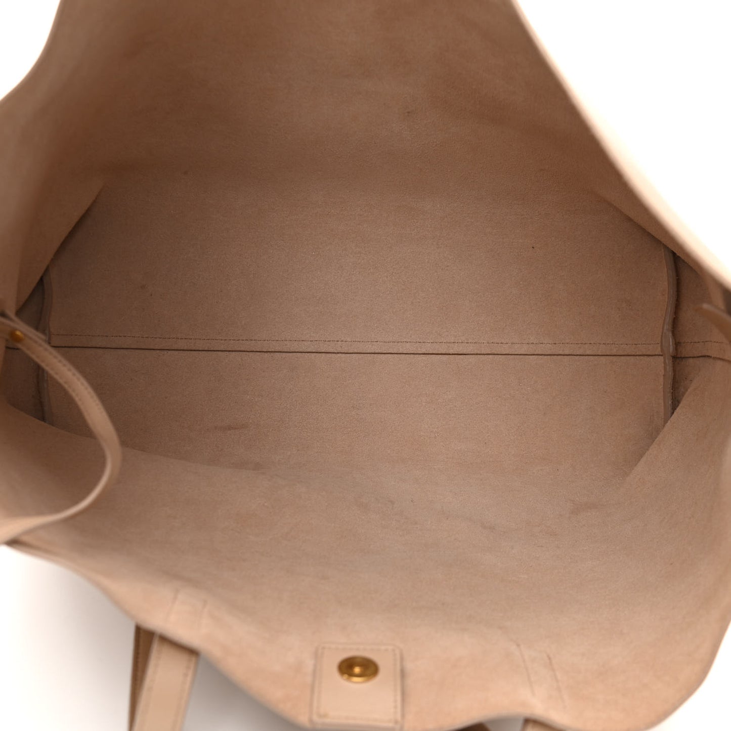 Calfskin Large Shopping Tote Dark Beige