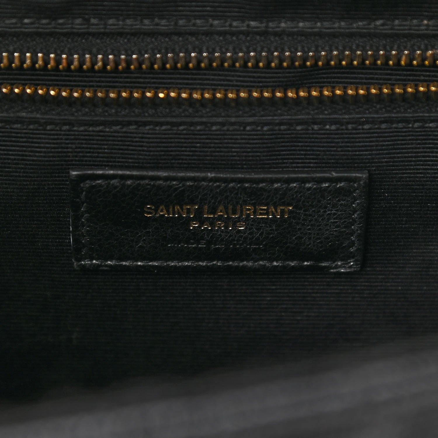 Saint Laurent Grain De Poudre Textured Mixed Matelasse Large Triquilt Monogram Satchel Black 6 of 12