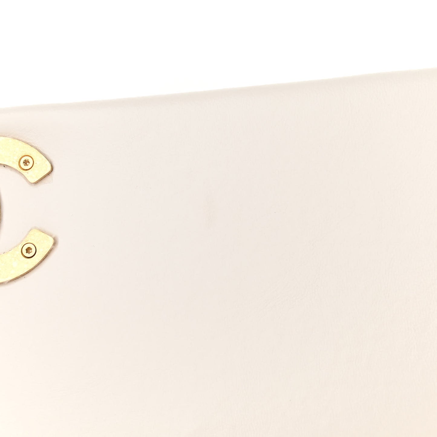 Lambskin Quilted Chain Flap White