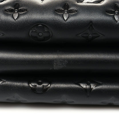 Louis Vuitton Lambskin Embossed Monogram Coussin MM Black 11 of 11