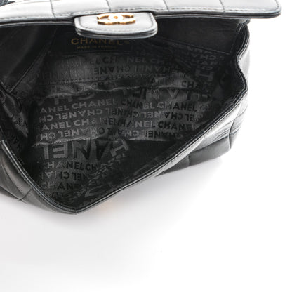 Chanel Lambskin Quilted Mini Chocolate Bar Camellia Flap Black 5 of 7