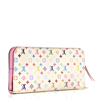 Louis Vuitton Monogram Multicolor Insolite Wallet White Litchi 2 of 8