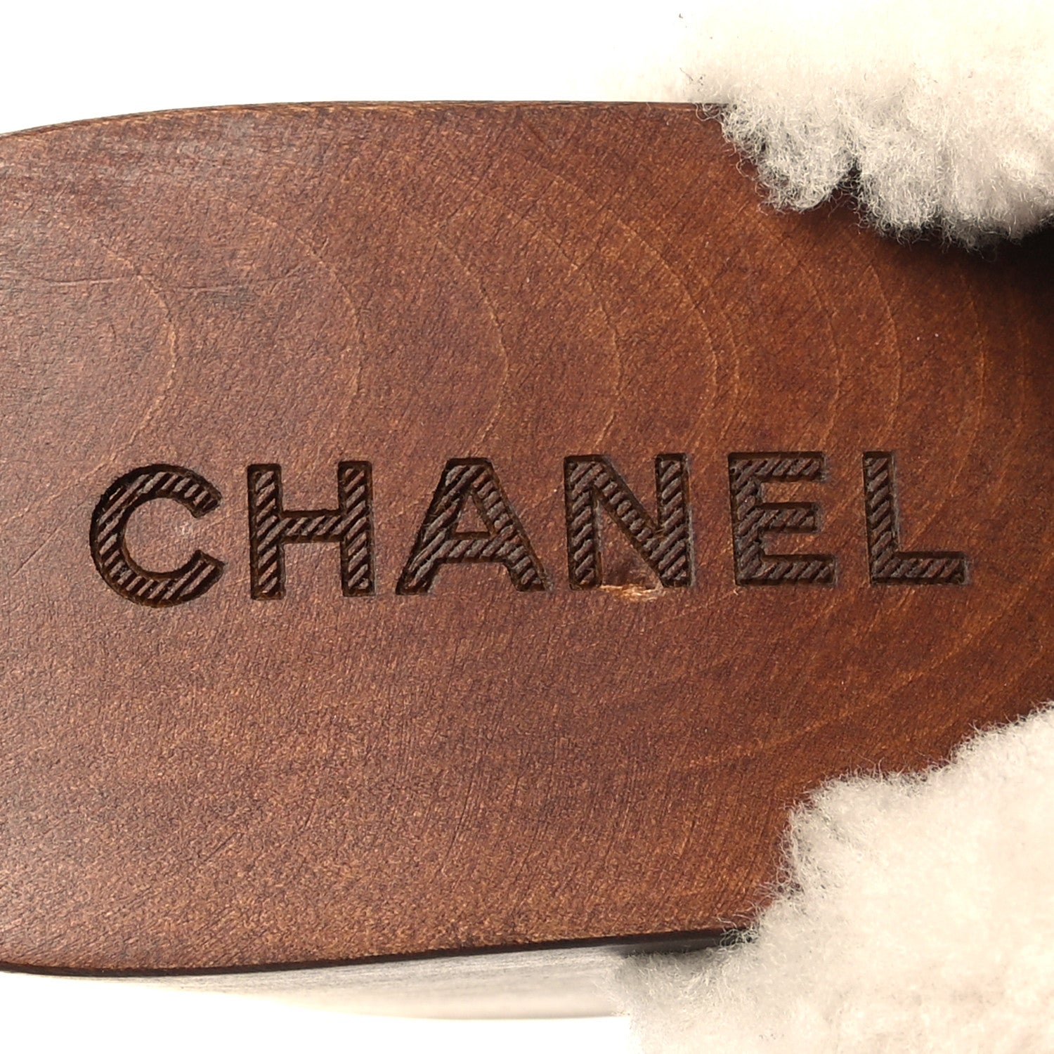 Chanel Crackled Sheepskin CC Mules 39 Black 8 of 9