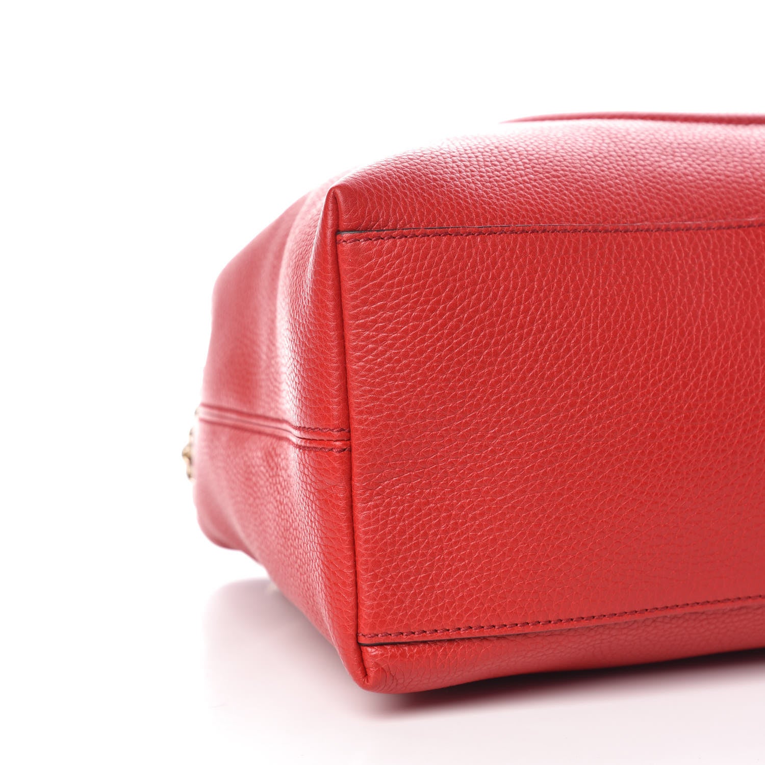 Gucci Cellarius Calfskin Medium Soho Chain Shoulder Bag Vibrant Red 5 of 9