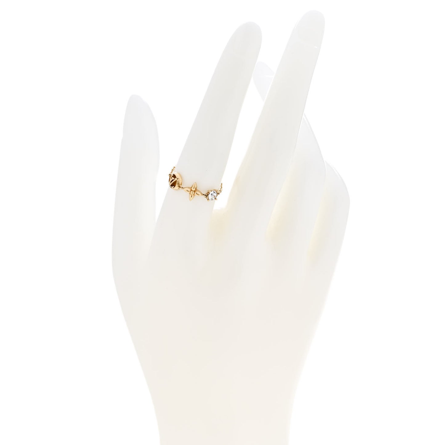 Metal Crystal Petite Louis Ring M 55/7.25 Gold