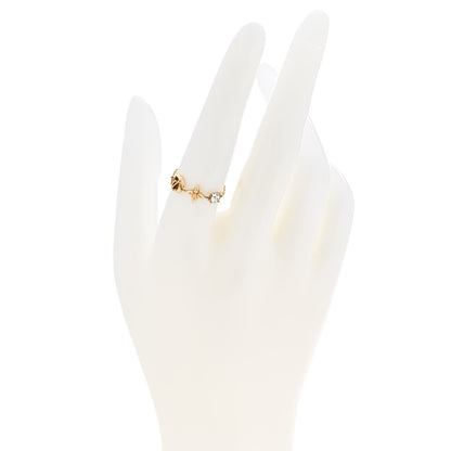 Louis Vuitton Metal Crystal Petite Louis Ring M 55/7.25 Gold 2 of 4
