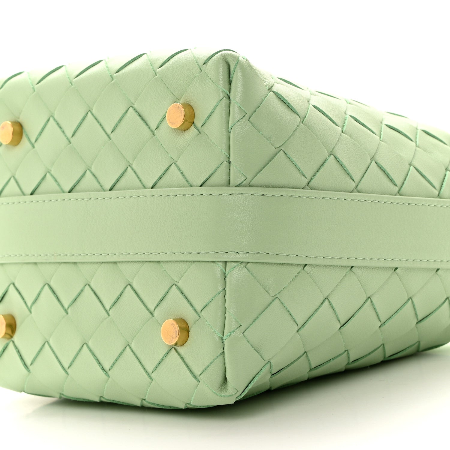 Bottega Veneta Calfskin Nappa Intrecciato Candy Wallace Fresh Mint 10 of 10
