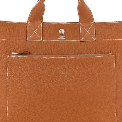Hermes Togo Front Pocket Tote Gold 8 of 10