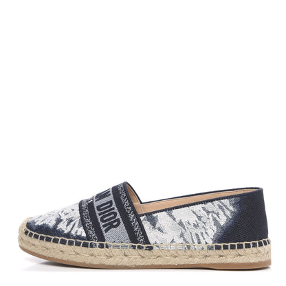 Christian Dior Canvas Tie and Dior Embroidered Granville 15mm Espadrilles 38 Denim 1 of 8