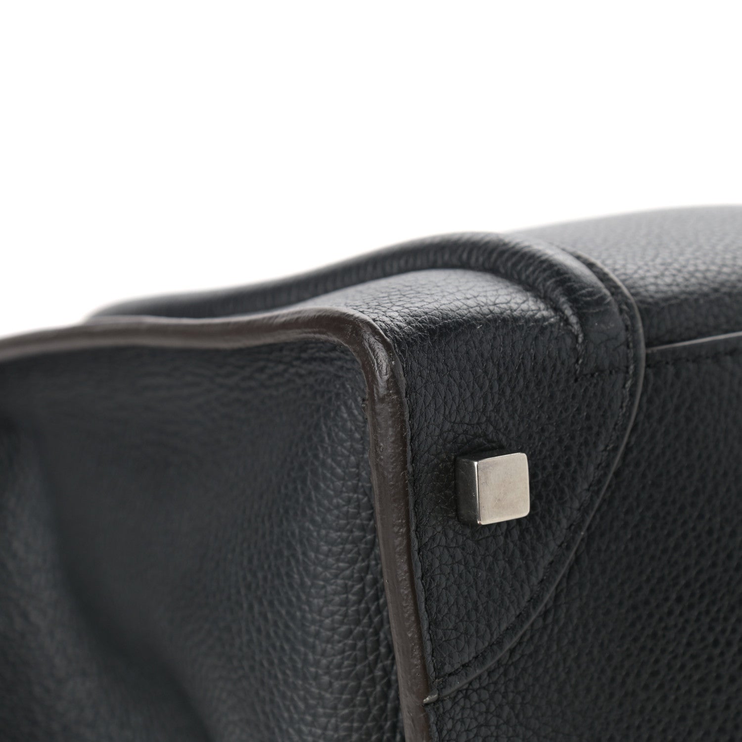 Celine Drummed Calfskin Mini Luggage Black 10 of 11