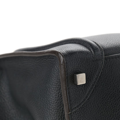 Celine Drummed Calfskin Mini Luggage Black 10 of 11