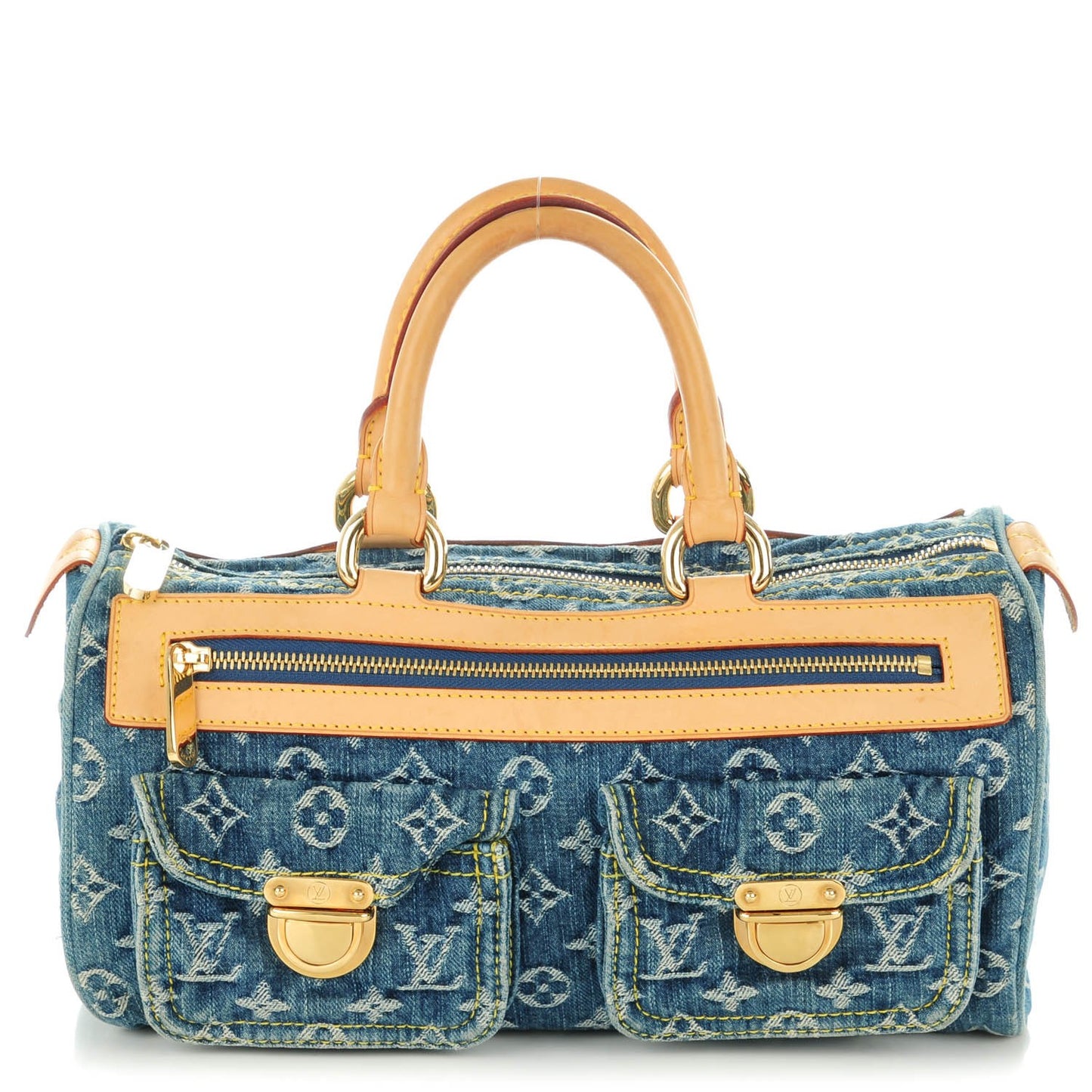 Monogram Denim Neo Speedy Blue