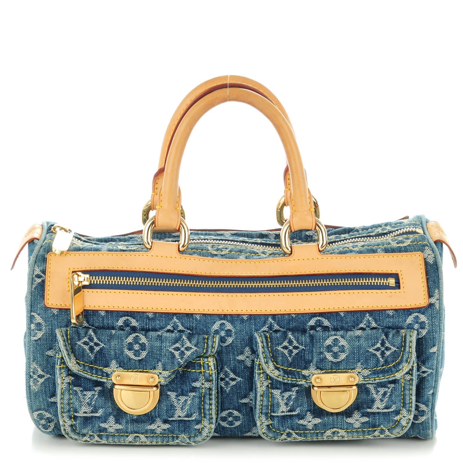 Louis Vuitton Monogram Denim Neo Speedy Blue 1 of 10
