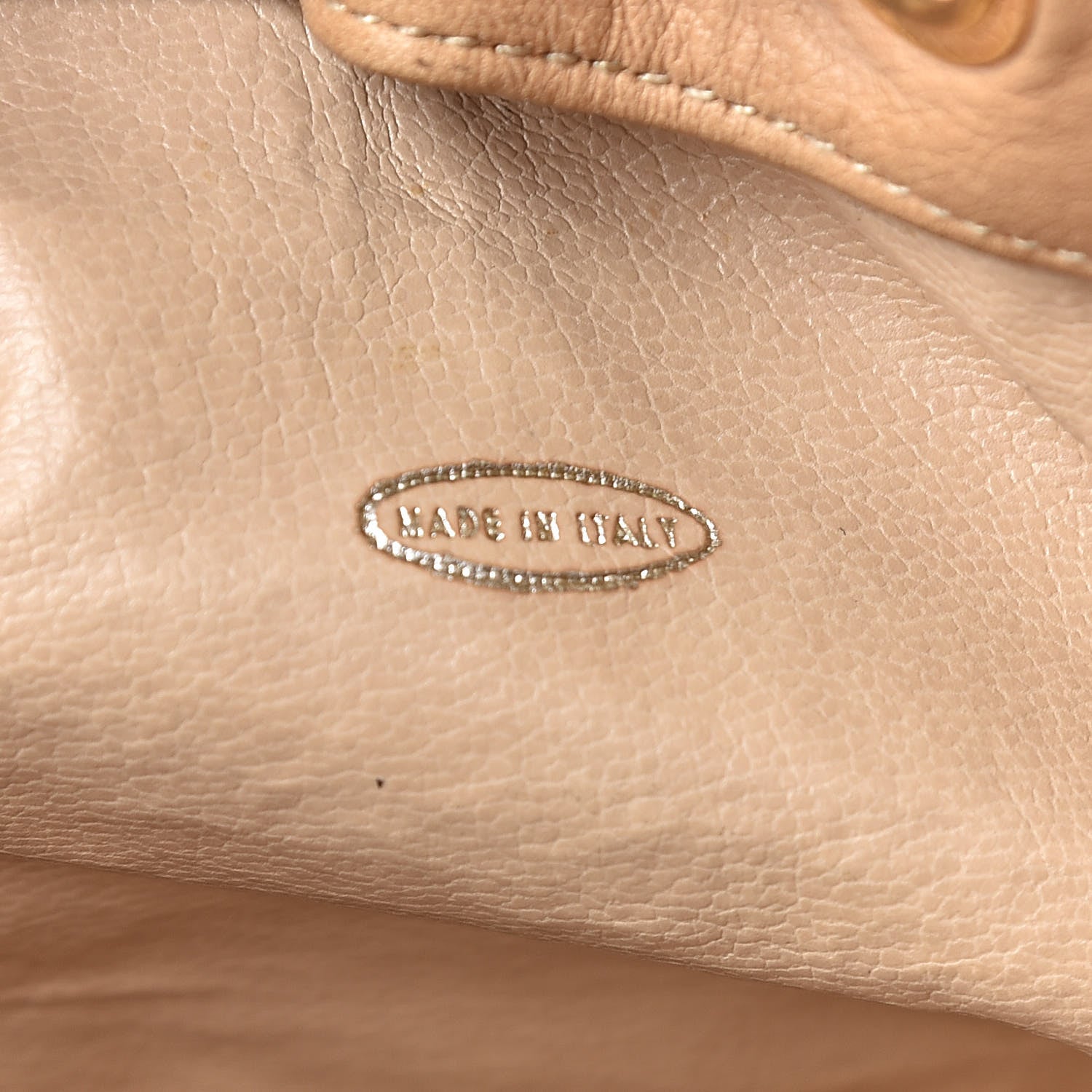 Chanel Lambskin Drawstring Bag Beige 8 of 17