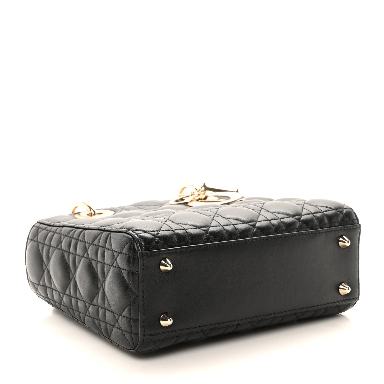 Christian Dior Lambskin Cannage Small My ABCDior Lady Dior Black 4 of 9