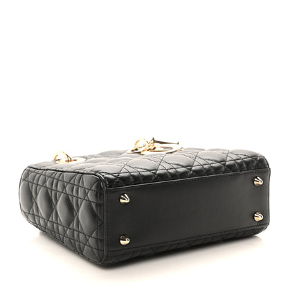 Christian Dior Lambskin Cannage Small My ABCDior Lady Dior Black 4 of 9