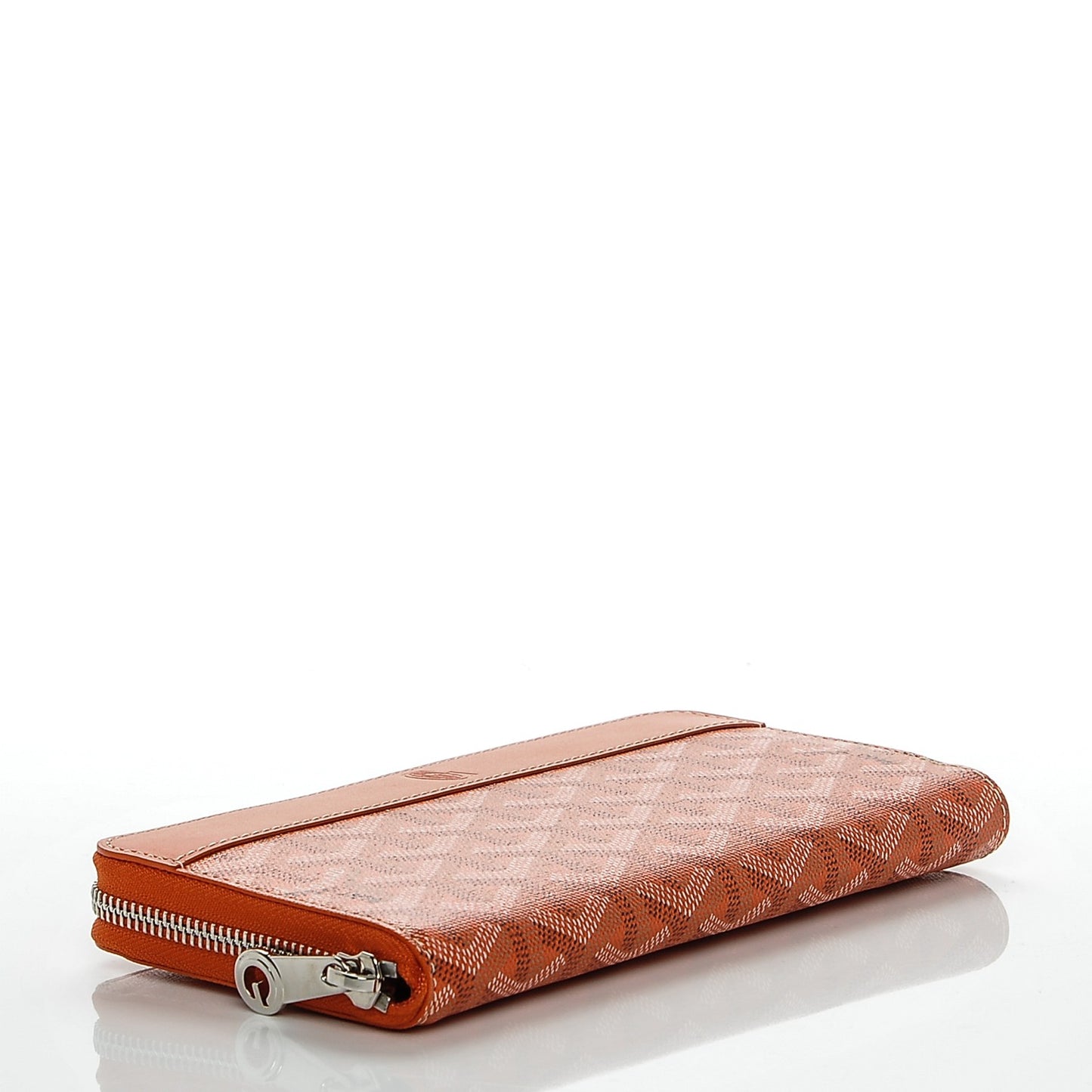Goyardine Matignon Zip Around GM Wallet Orange