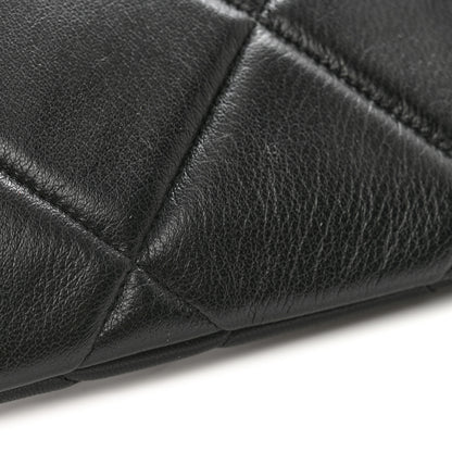 Chanel Lambskin Quilted Large Chanel 19 Cosmetic Case Black 12 of 12