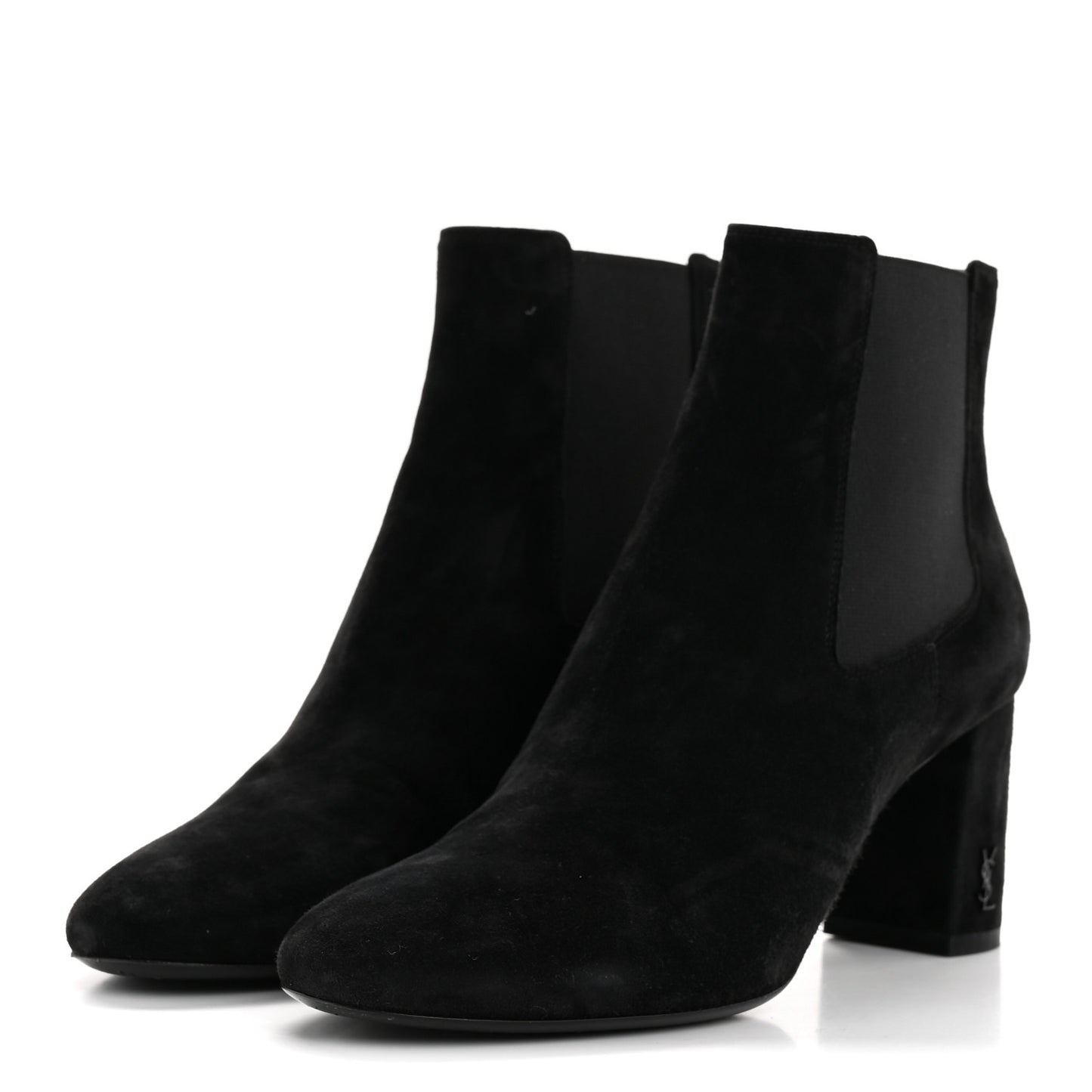 Suede Loulou Pin Booties 36 Black