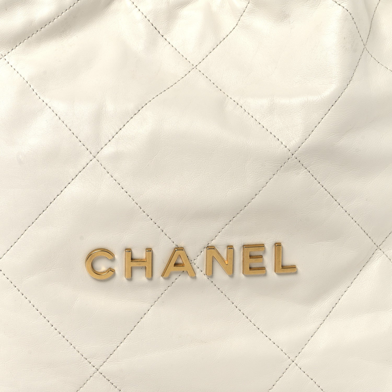 Chanel Shiny Calfskin Quilted Small Chanel 22 White 8 of 12