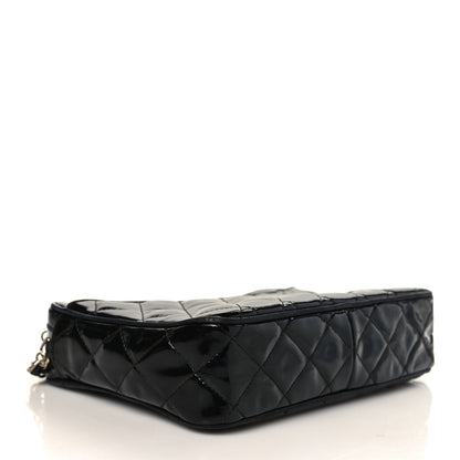 Chanel Patent Quilted Tassel Camera Case Black 3 of 8