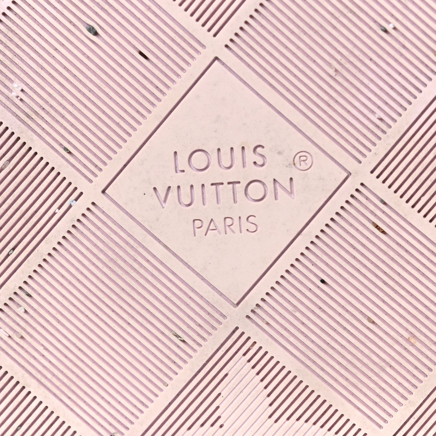 LV X TM Cherry Blossom Calfskin Maya Flatform Sandals 40 Light Pink