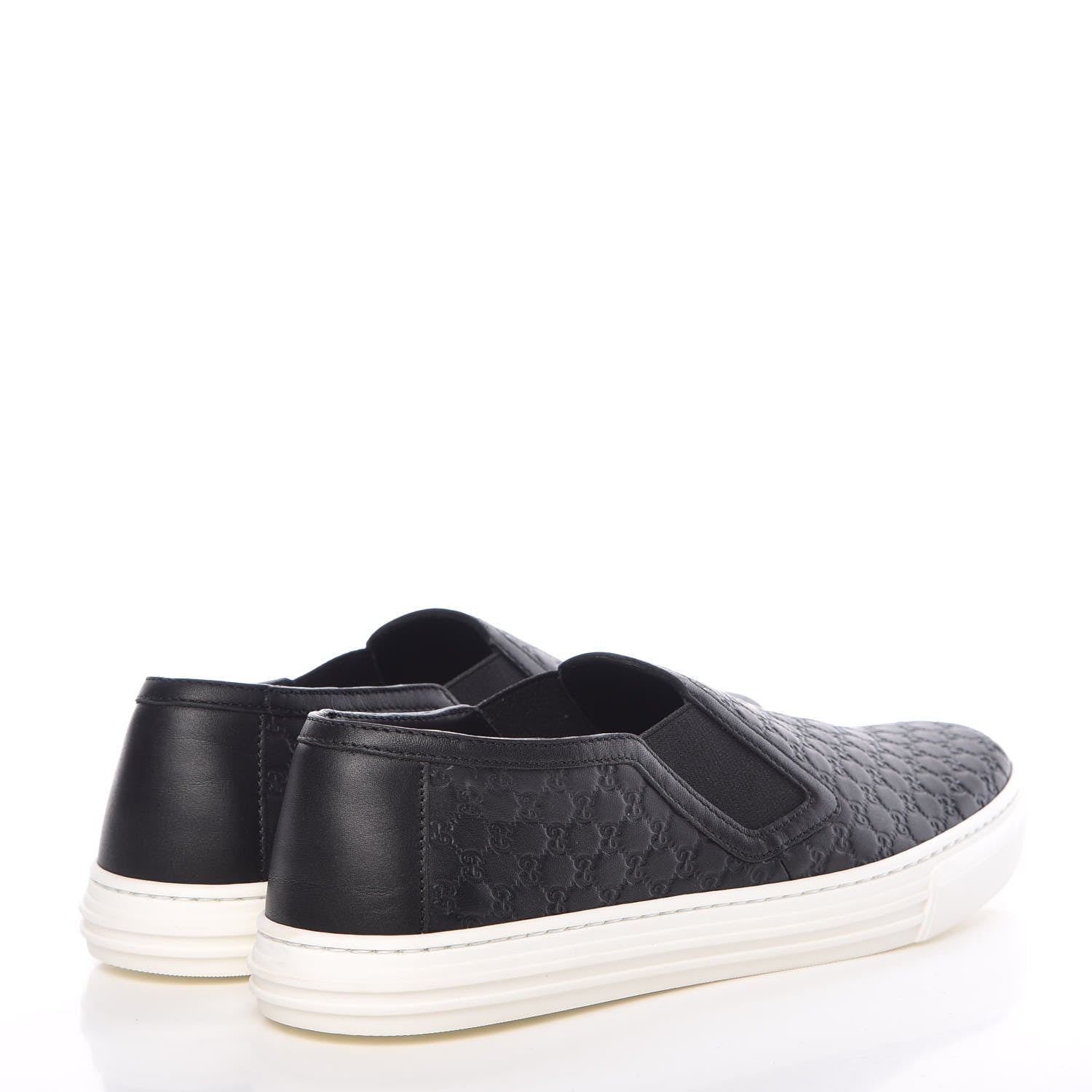 Gucci Microguccissima Womens Slip On Sneakers 39 Black 4 of 10